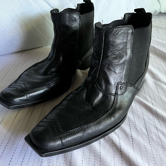 Ferrato Leather Boots Size 8 - Picture 2 of 5
